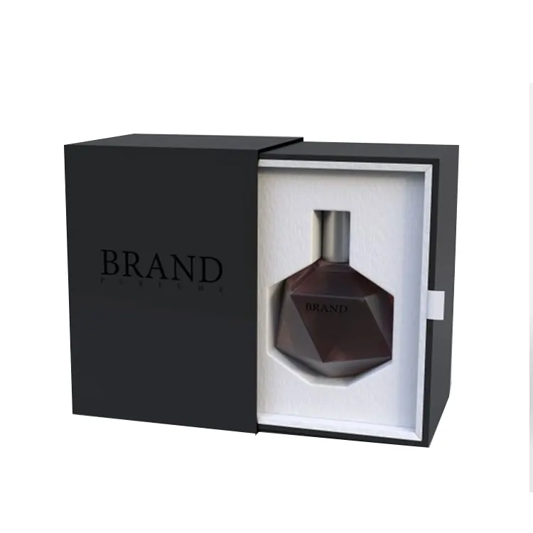 Luxury Empty Design Black Making Bottle Sample Gift Packaging Perfume Box For Perfume