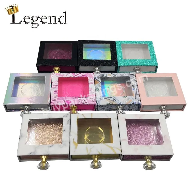 Luxury Empty Lash Box Cardboard Packing High End Eyelash Boxes Custom Logo Packaging