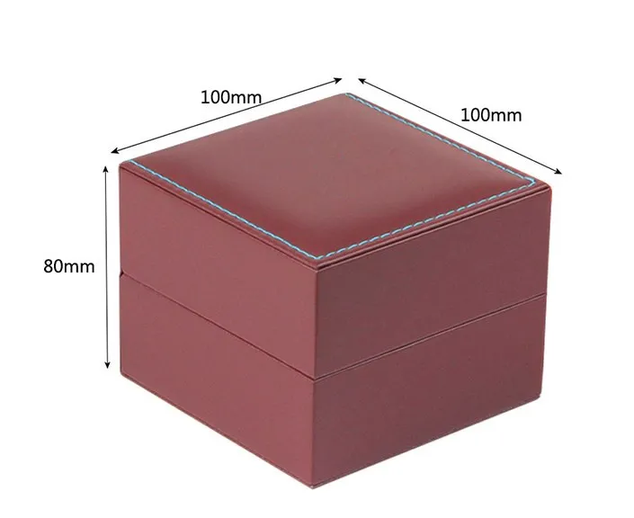 Luxury High Grade Custom Logo Faux PU Leather Watch Travel Box Luxury Brand Watch Box Organizer