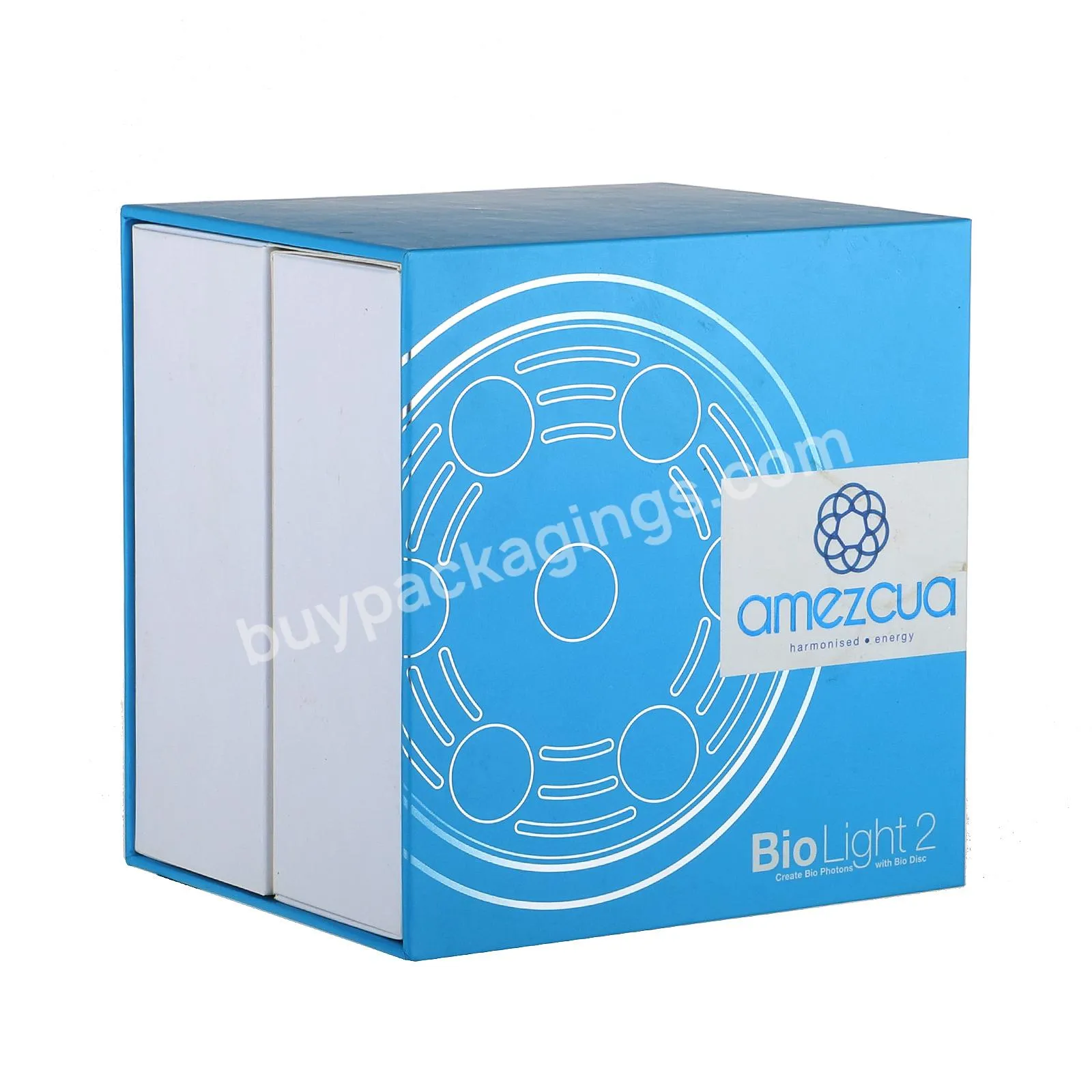 Luxury Portable Rectangular Rigid Cardboard Paper box packaging for Gift Sets