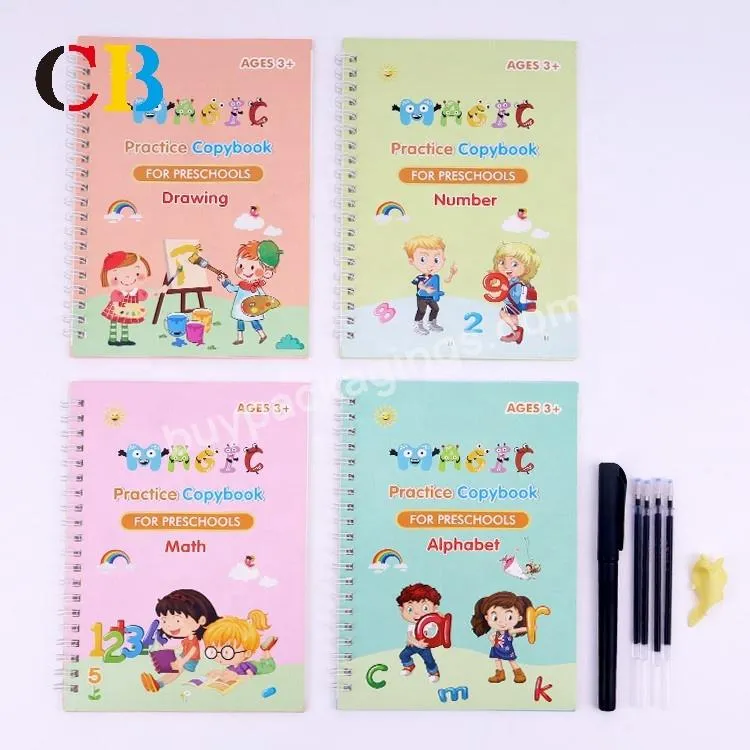 Magic Writing Book Kids Cursive Writing Magic Book Magic Book With Pen Cursive