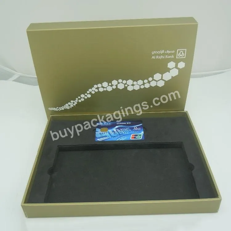 Magnetic Closure Custom Logo Credit Card Vip Membership Cards Packaging Box Luxury Business Card Box Packing