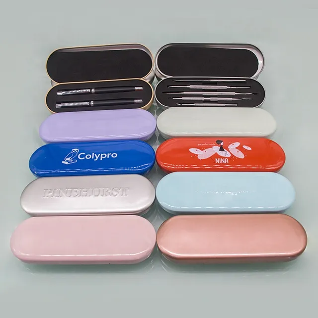 Makeup Tools Foundation Brush Storage Packaging Flip Stationery Tin Box