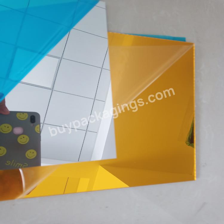 Manufacture Acrylic Mirror 3mm 2mm Silver Golden Mirror Sheet/perspex/ple Xiglass Factory