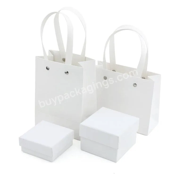 Manufacture Elegant Paper Bag Bolsas De Compra Para Joyas Joyeria Boutique Papel
