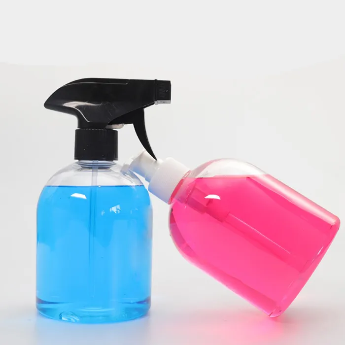 Manufacture Supplier Customized  500ml Hand Sanitizer Bottle PET Material Press Type Plastic Bottle