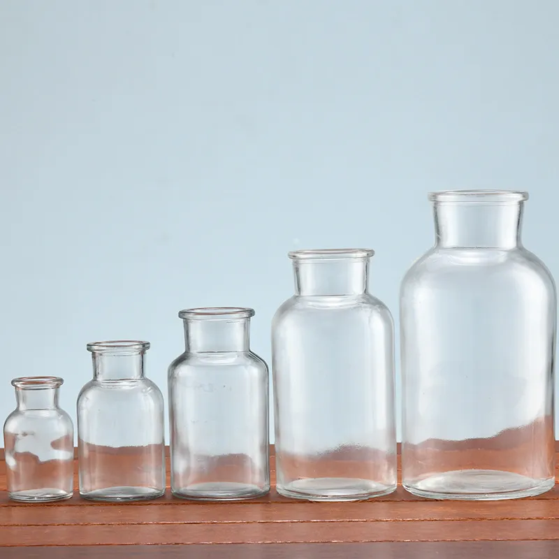 Manufacture Supplier Household Indoor Bathrooms Decoration Cheap Price Transparent Aromatherapy Glass Bottles