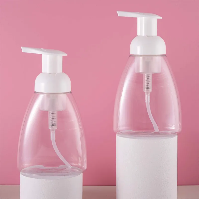 Manufacture Supply Hand Sanitizer Foam Bottle Plastic Material 220ml Facial Cleanser Cosmetics PET Bottle