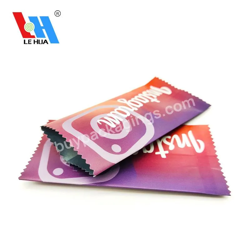 Manufacturer Custom Printed Cookie Fin Lap Sealed Side Gusseted 1 Gram Mylar Plastic Pillow Zigzag Serrated Tear Bag Pouch