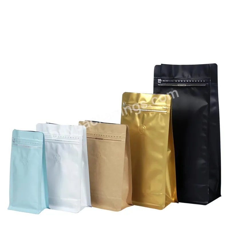 Matte Black Package Stand Up Pouch Aluminum Foil Packaging Zip Lock Bag Mylar Storage Food Bags Packaging Bags With Valve