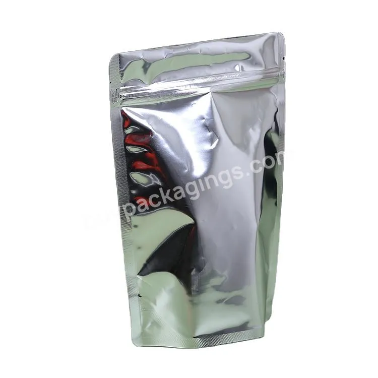 Metallic Stand Up Pink Juice Pouch 500 Gr Grey Ziplock Side Handle Matte Uv Spot Food Bag Sachets Doypack Wholesale China Small