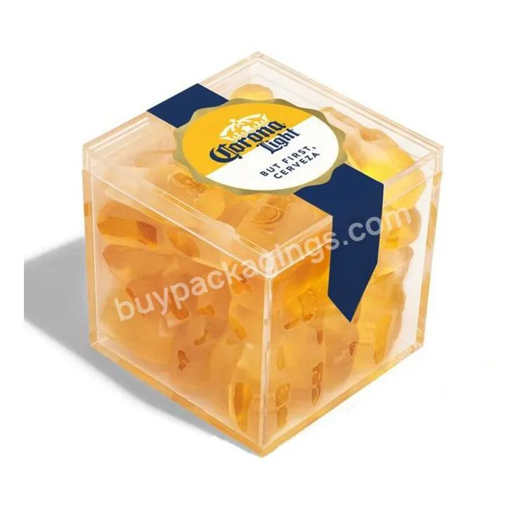 Mini Transparent Clear Acrylic Candy Jewelry Gifts Plastic Boxes Manufacturers