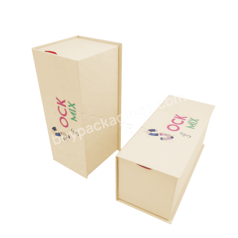 Modern Design Unisex Fashion Paper Sock Cute Packaging Box Oem Custom Logo Baby Socks Gift Box Personalized Socks Box