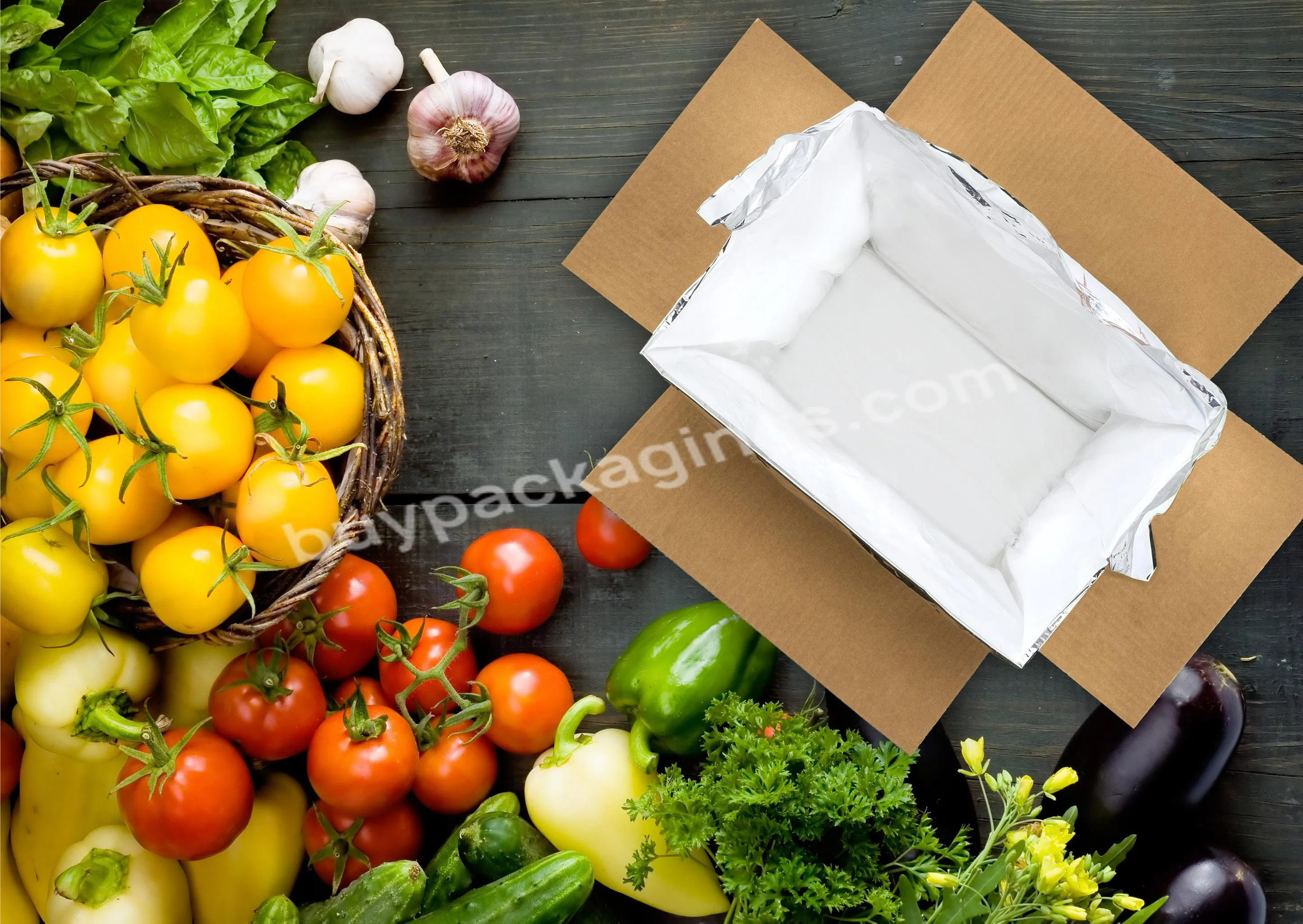 Moisture-resistant Metalized Food Box Foil Insulated Liners Shipping Insulated Insulation Liner Foil Insulated Box Liners