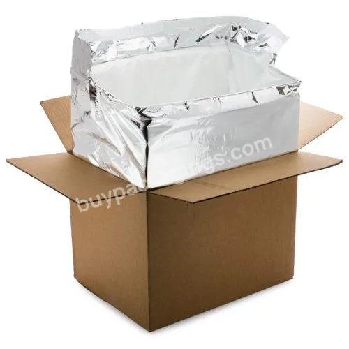 Moisture-resistant Metalized Food Box Foil Insulated Liners Shipping Insulated Insulation Liner Foil Insulated Box Liners