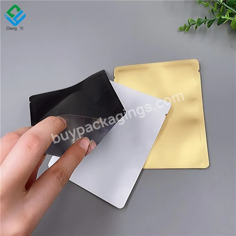 Moq 1000pcs Drip Coffee Bags Aluminum Foil Black/white/gold Matte Pouch With Opening On One Side Drip Bag Coffee - Buy Size L125*w100mm Gold White Color Aluminum Foil Flat Pocket Three-side Sealing Bags Drip Bags Coffee,Small Sachet Packing Pouch Han