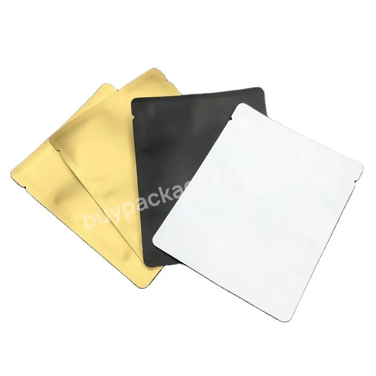 Moq 1000pcs Drip Coffee Bags Aluminum Foil Black/white/gold Matte Pouch With Opening On One Side Drip Bag Coffee - Buy Size L125*w100mm Gold White Color Aluminum Foil Flat Pocket Three-side Sealing Bags Drip Bags Coffee,Small Sachet Packing Pouch Han