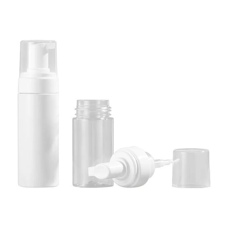 Mousse Cosmetic Face Cleaning Foam Container  100ml 120ml 150ml Multiple Size Plastic Bottle