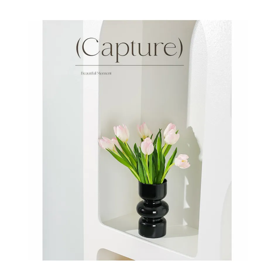 Multiple Color Luxury Decoration Flower Arrangement Bottle Factory Direct Sale  Ins Small Glass Vase