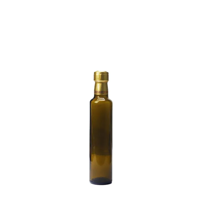 Multiple Specification 1000ml Round Square Bottom Dark Green Brown Color Olive Oil Glass Bottle