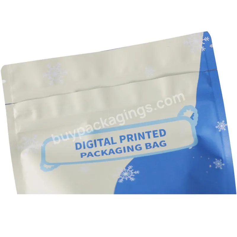 Mylar Bags Wholesale Customized Stand Up Front Clear Back Black Child Proof Zipper Bag For Packaging Food