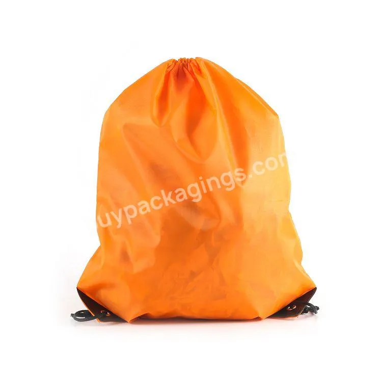 New 2022 Polyester Cloth Drawstring Drawstring Pocket Nylon Waterproof Backpack