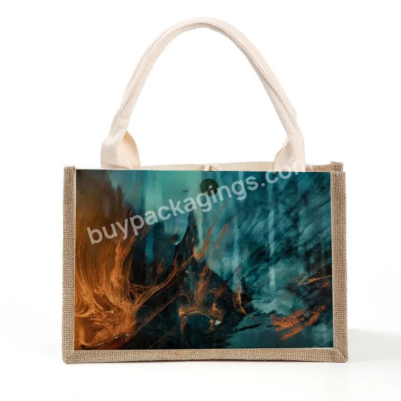 New Cheap Price Custom Logo Eco Friendly Nature Picture Of Jute Bag