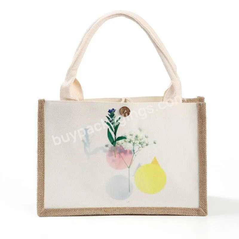 New Cheap Price Custom Logo Eco Friendly Nature Picture Of Jute Bag