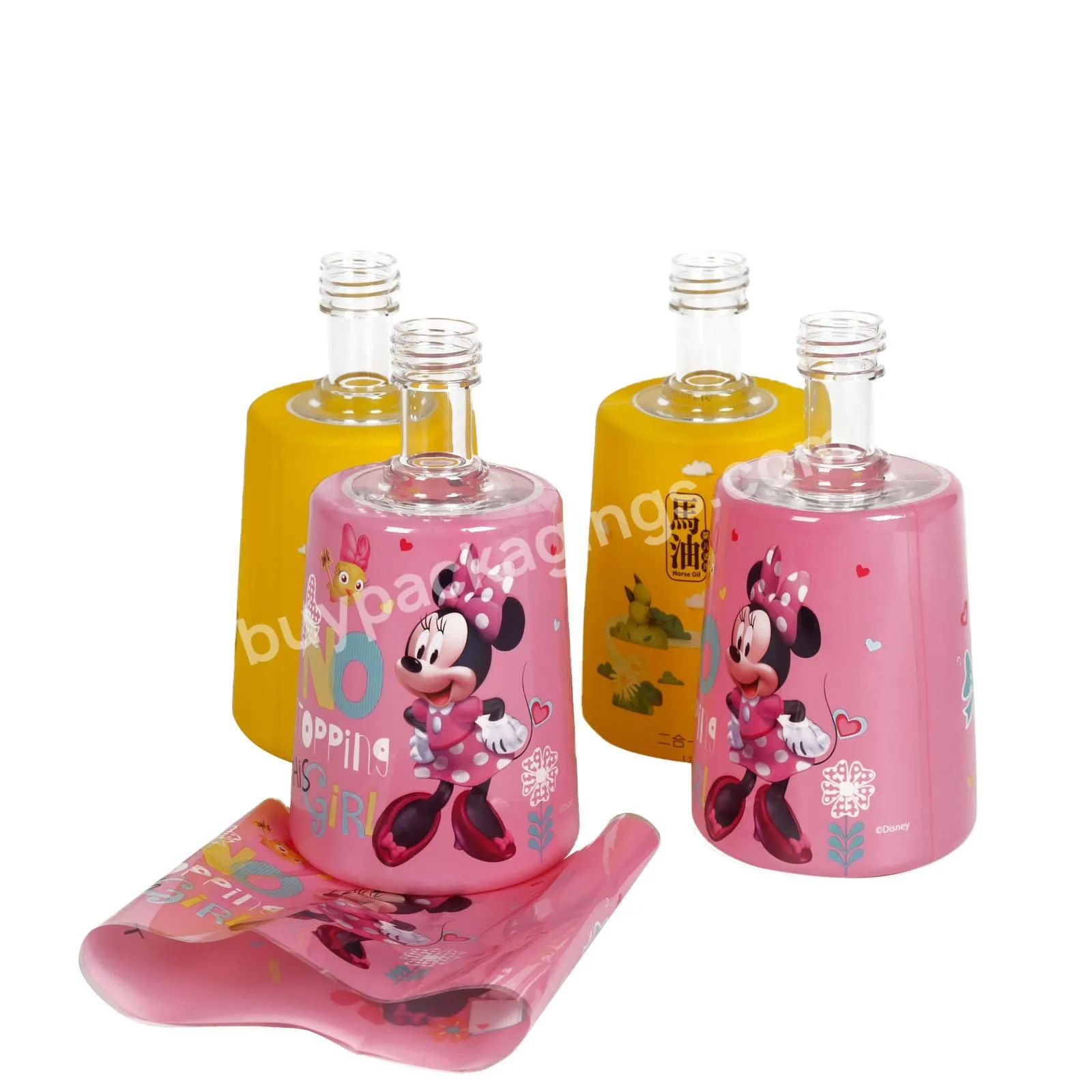 New Design Colored Heat Shrink Wrap For Bath Cream And Makeup Bottles