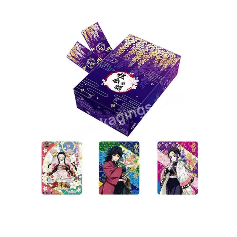 New Wholesale Anime Box Hobby Collection Tcg Playing Game Rare Card Kimetsu No Yaiba Figures Demon Slayer Cards