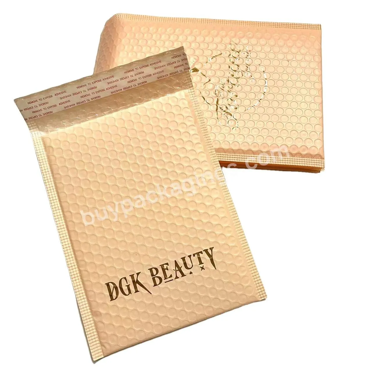 Nude Pink Shockproof Poly Bubble Mailer Envelopes Shipping Bags Self Sealing Clothing Gift Packaging Shipping Bag Bubble Mailers