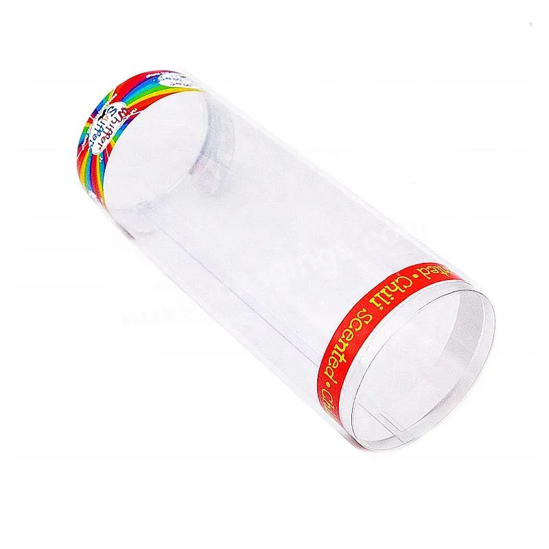 Oem Clear Plastic Cylinder Packaging Box/wholesale Round Pet Plastic Cylinder Packaging Container