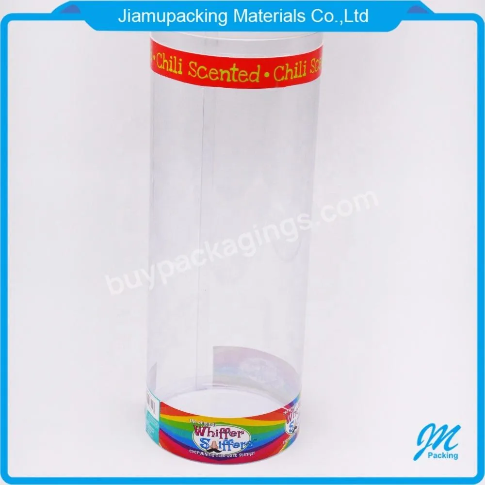 Oem Clear Plastic Cylinder Packaging Box/wholesale Round Pet Plastic Cylinder Packaging Container