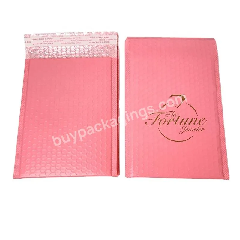 Oem Clothing Mailer Bags Customize Pink Mailer Strong Adhesive Air Bags Packing Mailing Tear Proof Bubble Padded Envelopes