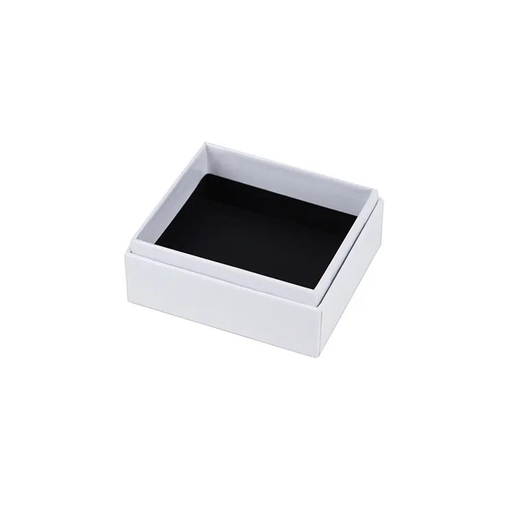 OEM custom cardboard paper white color jewelry packaging boxes jewelry gift box with logo for jewelry