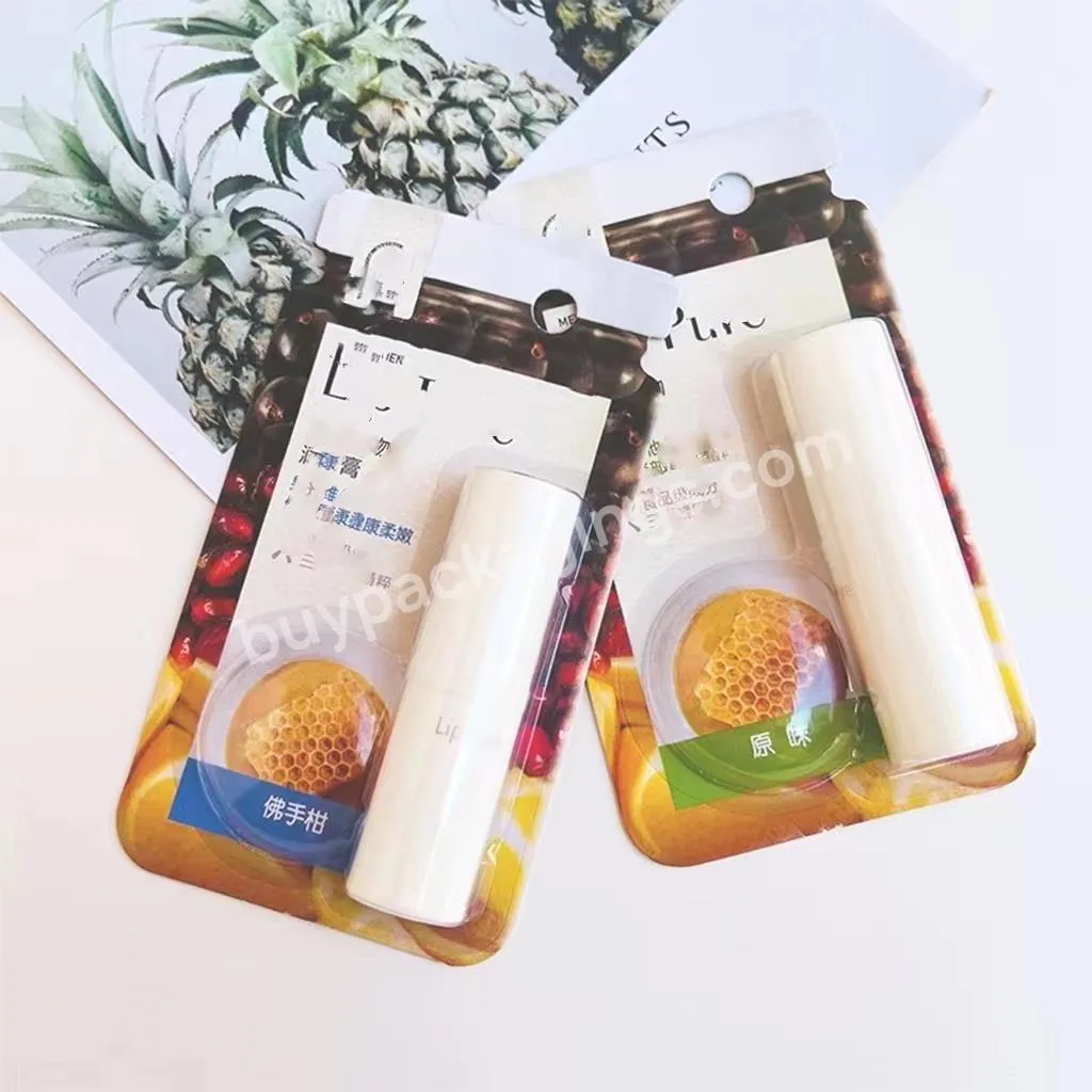 Oem Lip Balm Blister Packaging Custom Blister Card