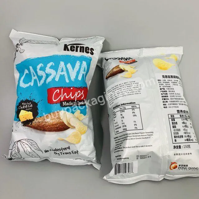 Oem Plastic Biodegradable Potato Chips Packaging Bag With Custom Logo