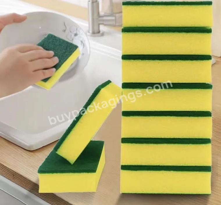 Oem Wholesale And Retail Kitchen Scrub Cellulose Cleaning Sponge Dishwashing Sponge For Dishes