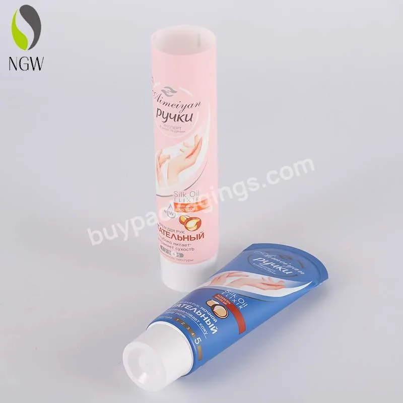 Oem/odm 60g80g100g120g Pe Tube Empty Plastic Soft Tube Packaging Cosmetic Soft Tube For Hand Cream With Flip Cover
