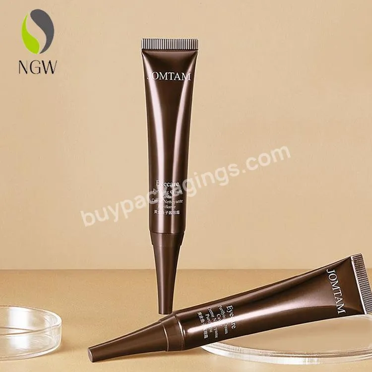 Oem/odm Cosmetic Packaging Pe Plastic Tube Biodegradable Laminate Tube Essence Lotion Tube With Tip 5ml10ml15ml