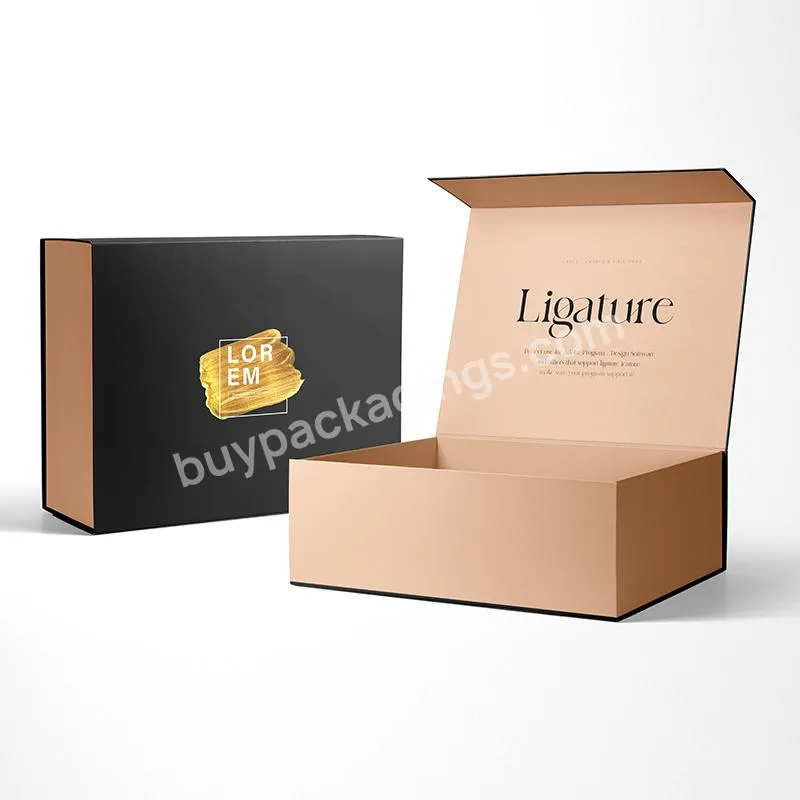 Oem/odm Factory Custom Luxury Rigid Paper Box Package Magnetic Folding Gift Box With Logo