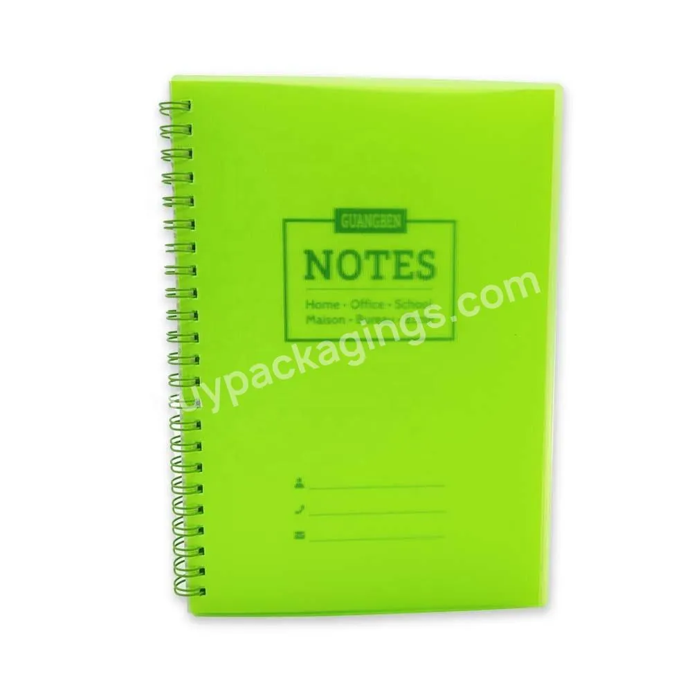 Office Stationery Customize 200 Pages A4 A5 A6 Size Pp Cover Spiral Bound Blank Notebook With Subjects - Buy Plastic Spiral Blank Notebook,Customize A4 Size Softcover Notebook,Stationery Set Notebook.