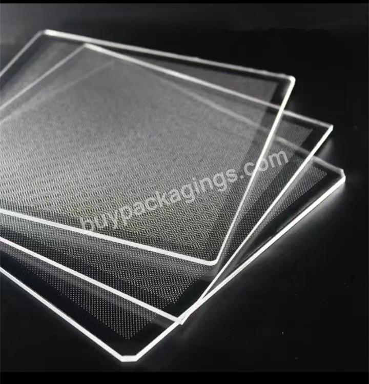 Optical Grade Led 3mm Acrylic Sheet Pmma Lgp Panel Light Guide Plate