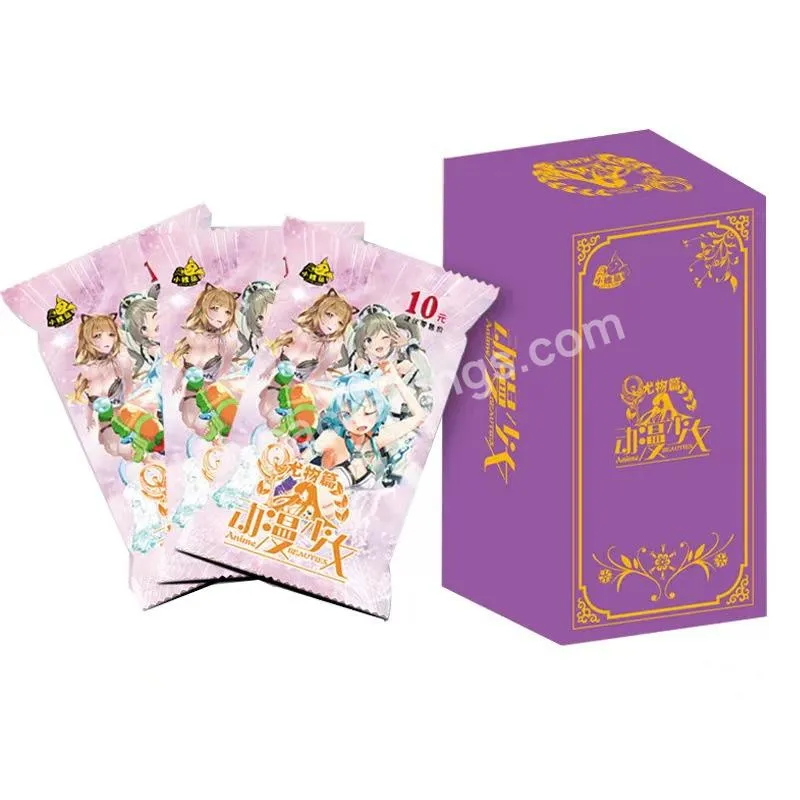 Original Goddess Story Card Pack Girl Party Moe Girl Field Bronzing Anime Characters Collection Flash Card Rem Kids Toys Gift