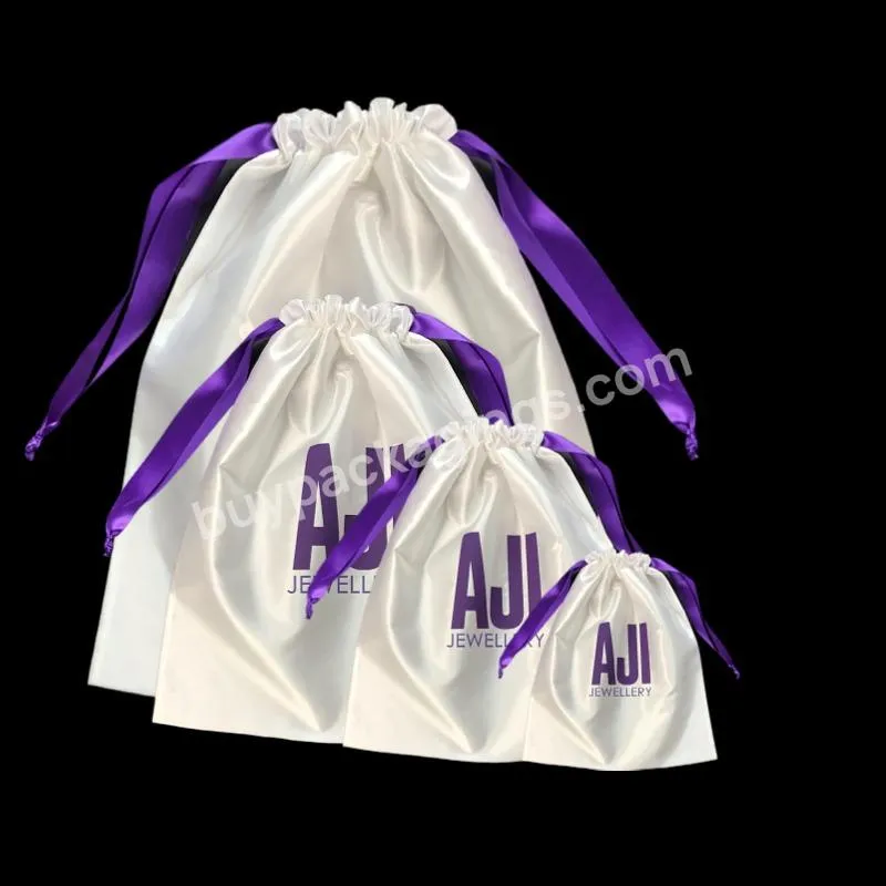 Other Textile Packaging Customized Logo And Big Size Silk Pouch Satin Bags Dust Bag