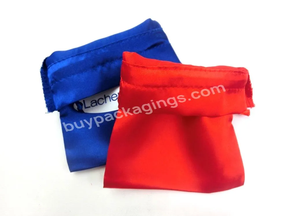 Other Textile Packaging Customized Logo And Size Silk Pouch Satin Bags With Logo Jewelry Gift Packaging