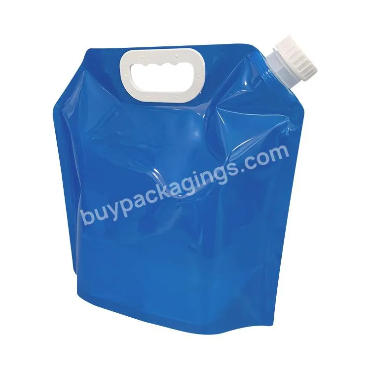 Outdoor 1 Gallon/5 Liters Plastic Drinking Water Bag With Portable Handle