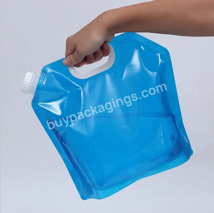 Outdoor Sports Bpa Free 1l 1 Gallon 5l Clear Folding Reusable Personalized Water Bottle Bag - Buy Reusable Personalized Water Bottle Bag,5l Reusable Water Bottle Bag,Bpa Free Water Bottle Bag.