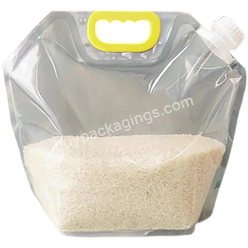 Pa / Pe Transparent Small Liquid Spout Juice Pouch Bag For Packing Wine Water Bag