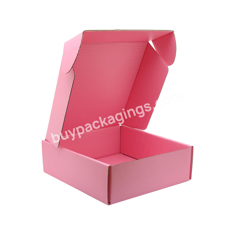 Pack Of 25 6x6x2 Inches Small Pink Cardboard Corrugated Mailer Shipping Packaging Craft Gifts Giving Boxes